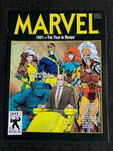 1991 MARVEL YEAR IN REVIEW Magazine FVF 7.0 Professor X Man of the Year