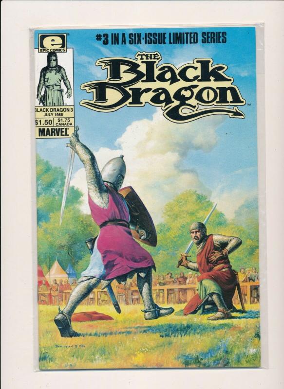 Complete Set! THE BLACK DRAGON 6 issue limited series #1-#6 1985  VF+ (PF50) 