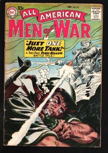 All American Men Of War #76 1959-DC-Tank Killer story with cover by Joe Kuber...