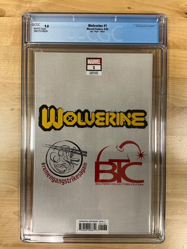 Wolverine #1 NGU Virgin Edition (2020) CGC 9.8