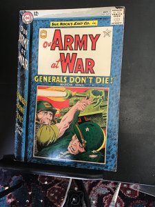 Our Army at War #147  (1964) Book cover key! Kubert Sergeant Tock FN Wow