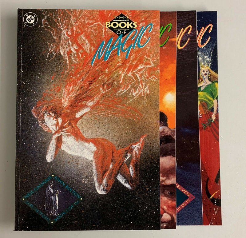 Books of Magic #1-4 Set (DC 1990) 1 2 3 4 Neil Gaiman (9.0+)