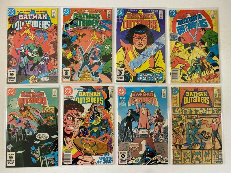 Batman and the Outsiders lot 39 diff from #1-46 + bonus avg 7.0 (1983-87)