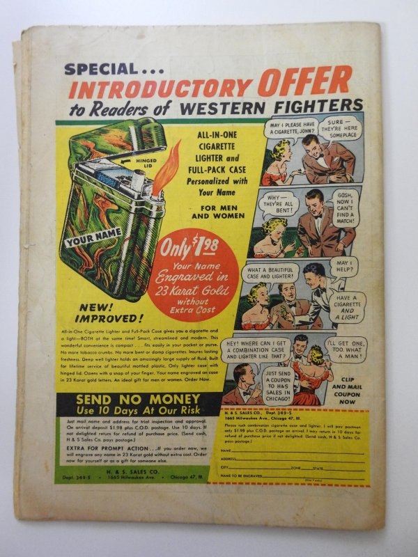 Western Fighters #25 (1950) Vol 3 #1 W/Buckskin Benson! Good- Condition!