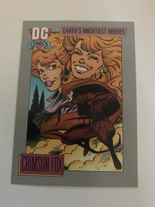 CRIMSON FOX #42 card : 1992 DC Universe Series 1, NM/M, Impel; JL Europe