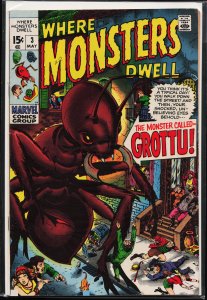 Where Monsters Dwell #3 (1970) Grottu