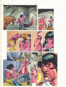 Conan: Flame and the Fiend #1 p.16 Color Guide Art - Conan by John Kalisz