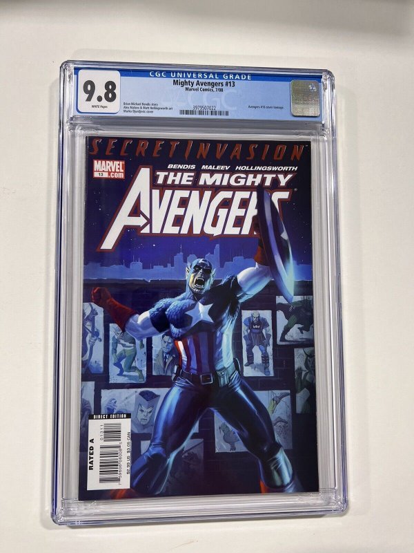 The Mighty Avengers 13 CGC 9.8 2008 Marvel Comics