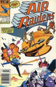 Air Raiders The Power is in the Air #1 STAR Marvel Comics Newsstand Nov 1987 FN)
