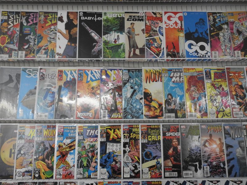 Huge Lot of 150+ Comics W/ Wolverine, Silver Surfer, Hulk! Avg. VF Condition!
