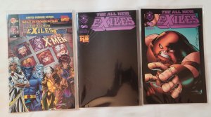 The All New Exiles Vs X-Men #0 & All-New Exiles Infinity B & C (Malibu 1995) NM