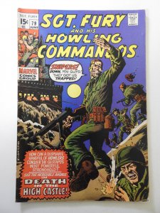 Sgt. Fury #79 (1970) VG+ Condition moisture stain
