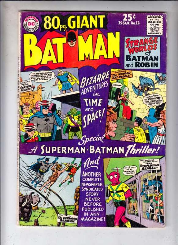 Eighty Page Giant #12 (Jul-65) VG/FN Mid-Grade Batman, Robin the Boy Wonder
