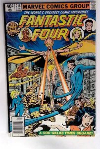 Fantastic Four #216 1980 Marvel Thing Human Torch Invisible Woman Mr. Fantastic