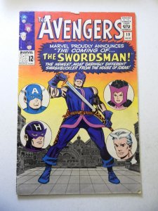 The Avengers #19 (1965) 1st App of Swordsman! GD+ Condition See desc