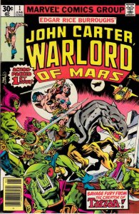 John Carter Warlord of Mars #1 (1977) Marvel Comic F/VF (7.0) Ships Fast!