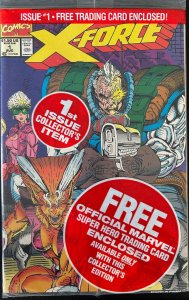 X-Force #1 (1991) still sealed Deadpool card!