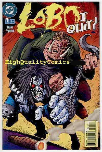 LOBO : I QUIT #1, VF/NM, Alan Grant , Frag, Cigars, Smoking, 1995,more in store