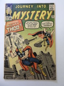 Journey into Mystery #95 (1963) GD- condition cover detached both staples