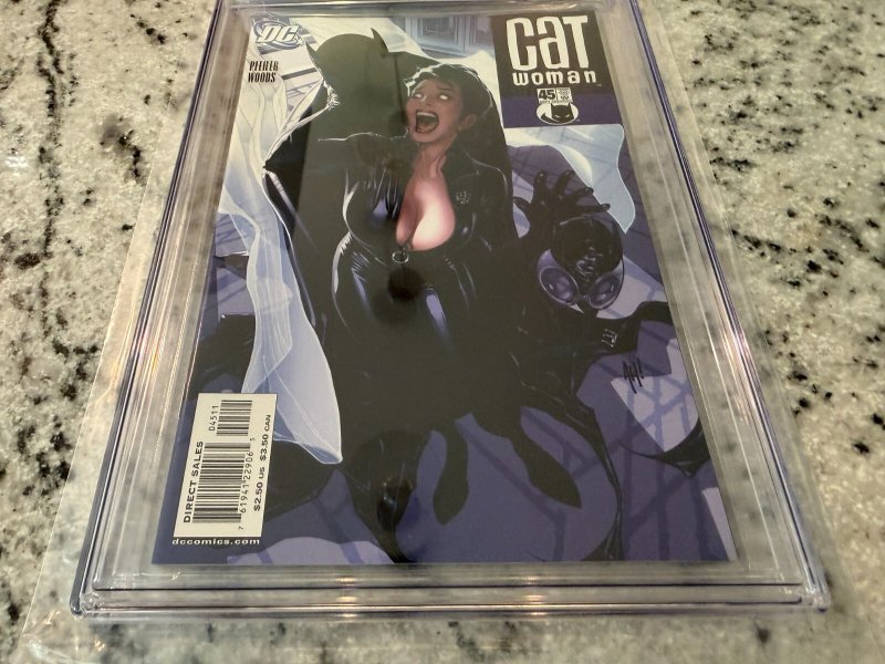 Catwoman # 45 CGC Graded 9.8 DC Comic Book Adam Hughes Batman 1st Print JH35