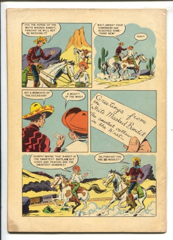 Cisco Kid #16 1953-Dell-Robert Jenny story art-painted cover-FN-