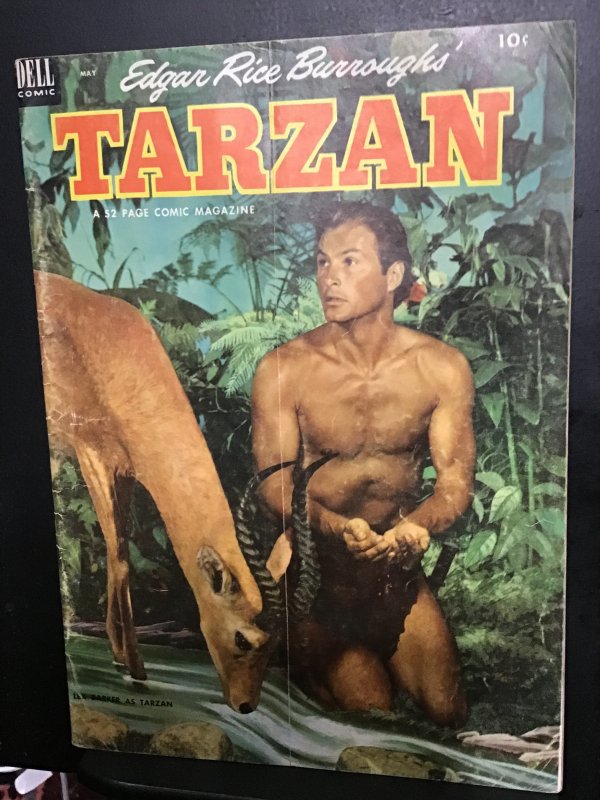 Tarzan #44 (1953) Mid-grade double cover key! Photo cover! FN+ Wow!