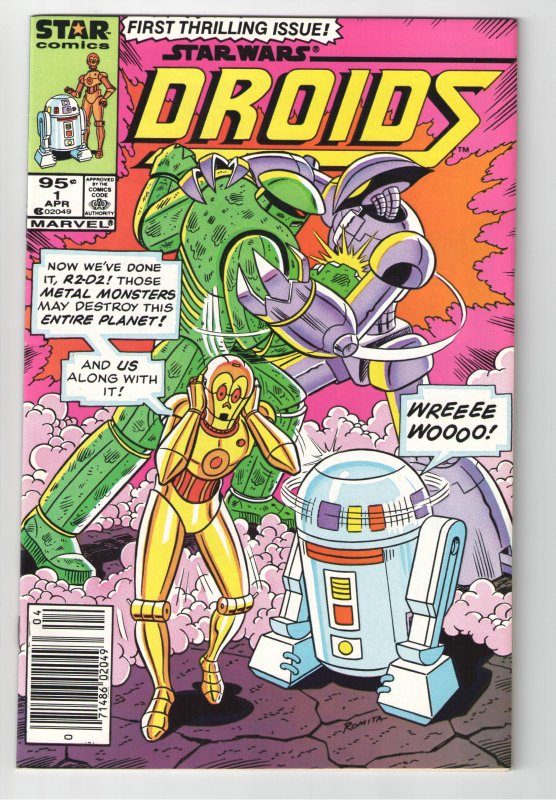 STAR WARS DROIDS #1 NM 9.6 RARE AND UNCOMMON(STAR COMICS)