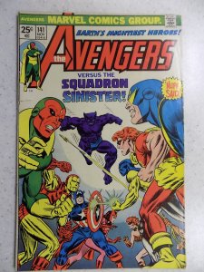 AVENGERS # 141 MARVEL BRONZE THOR IRON MAN CAPTAIN AMERICA SQUADRON VG-