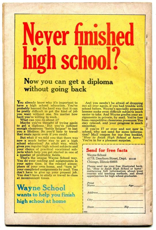 THE PHANTOM #51 1972-CHARLTON COMICS-HUMAN SACRIFICE G