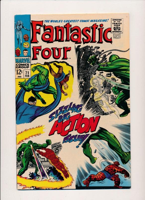 Marvel Comics Fantastic Four #71 (1968) ~ FINE+ (PF163) Jack Kirby, Stan Lee Art