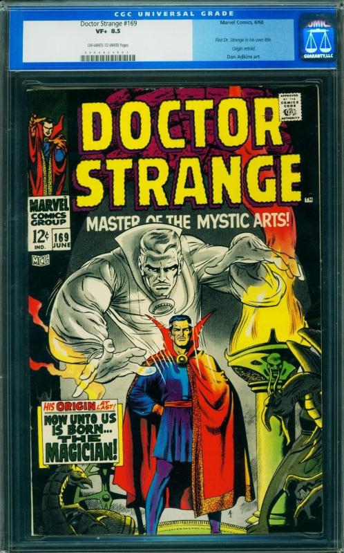 DOCTOR STRANGE #169 1968 MARVEL FIRST ISSUE-CGC 8.5-OLD LABEL 0004825002