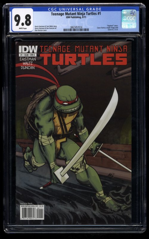 Teenage Mutant Ninja Turtles #1 CGC NM/M 9.8 Duncan Cover C Variant Leonardo