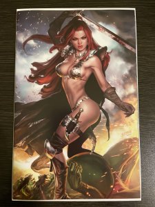 RED SONJA #7 THE INVINCIBLE JOSH BURNS EXCLUSIVE VIRGIN COVER COA LTD 500 NM+