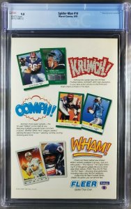 Spider-Man #14 (1991) CGC 9.8 NM/M White Morbius appearance Todd McFarlane!|