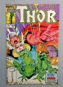 THOR #364 VF Thor is a Frog in This Issue. DIRECT EDITION Marvel 1986