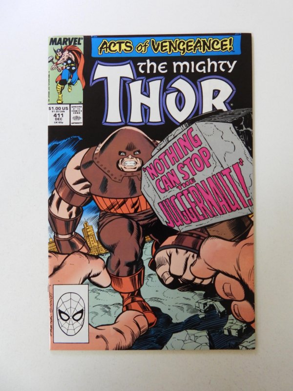 The Mighty Thor #411 (1989) 1st cameo appearance of New Warriors VF- condition