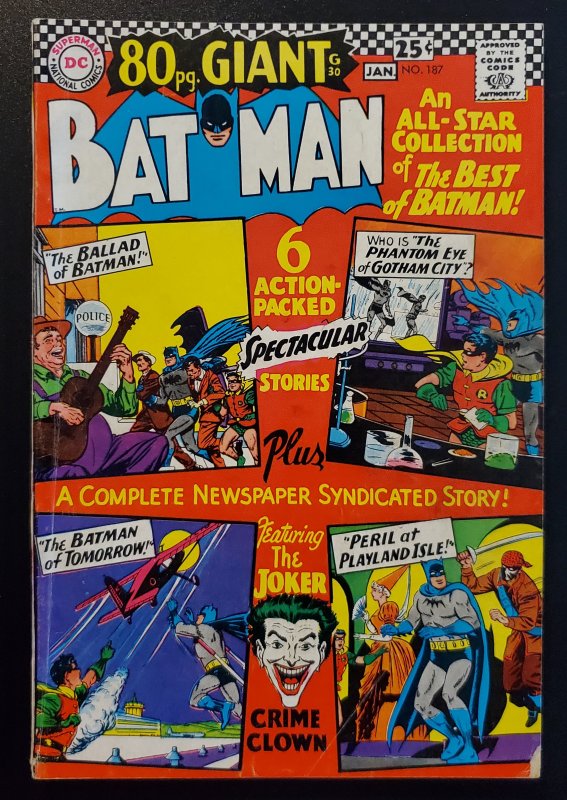 Batman #187 (1966) featuring the Joker