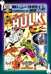 Incredible Hulk #265 (1981) KEY 1st RANGERS Appearance/MCU Thunderbolts Avengers