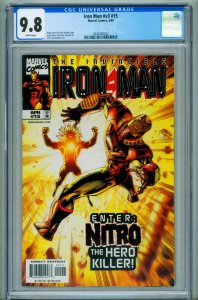 Iron Man v.3 #15 CGC 9.8 2001 MARVEL COMIC BOOK 4343005022