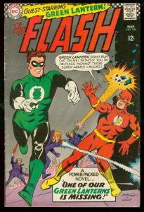 THE FLASH #168-GREEN LANTERN COVER-INFANTINO-GIELLA ART VG-