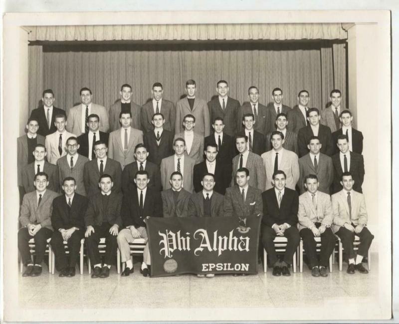 Phi Alpha Beta Epsilon College Fraternity Photo 1960's-8 x 10-VG