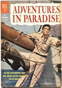 ADVENTURES IN PARADISE-FOUR COLOR #1301-DELL-1962-GARDNER McKAY PHOTO COVER