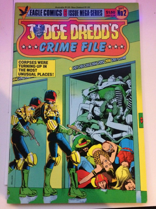 Judge Dredd's Crime File #2 Eagle Comics NM 1985 Mega Series