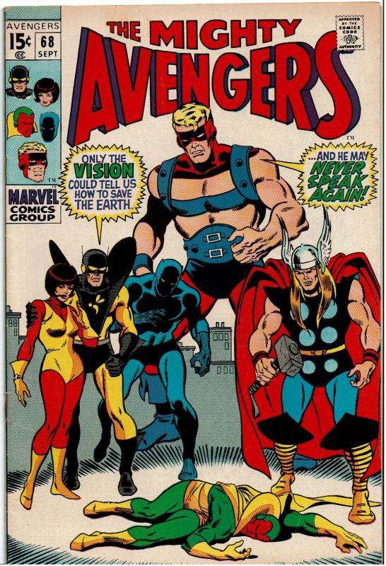 Avengers #68,  7.0 or better