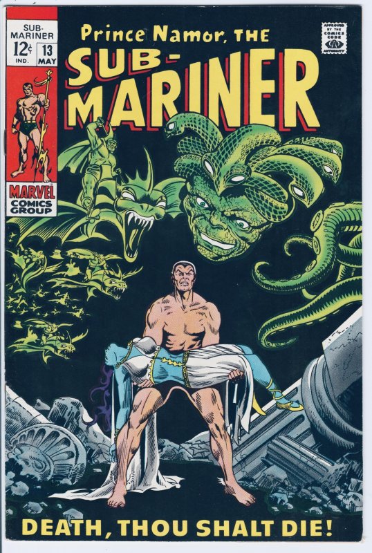 Sub-Mariner #13 (1969) 8.5+ Gorgeous!