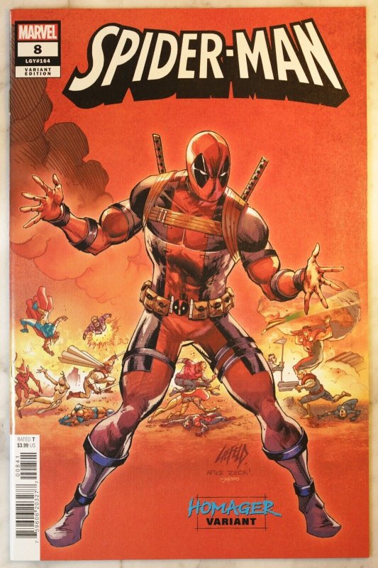 Spider-Man #8  2023 Spider-Boy Cover C Rob Liefeld Secret Wars DeadPool Homage 