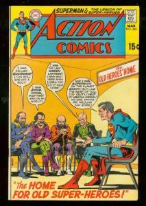 ACTION COMICS #386 1970-SUPERMAN-LEGION OF SUPER HEROES VF