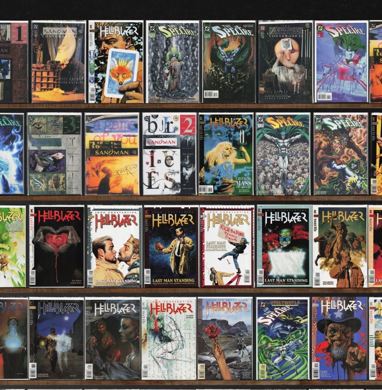 Huge Lot 150+ Comics with Hellblazer, The Sandman, The Spectre & More!