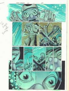 Spider-Man '97 #1 p.29 Color Guide Art - Zombie Underwater - by John Kalisz
