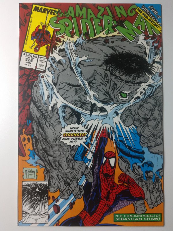 The Amazing Spider-Man #328 (9.2, 1990) Todd McFarlane Final Art work on title